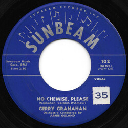 Gerry Granahan No Chemise, Please USED VINYL 7INCH 45 RPM SINGLE MONO