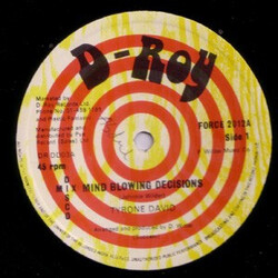 Tyrone David / D-Roy Band Mind Blowing Decisions / Trenchtown Skank USED VINYL 12INCH 45 RPM