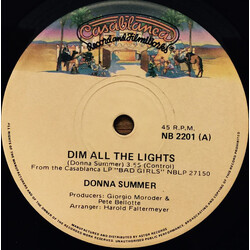 Donna Summer Dim All The Lights USED VINYL 7INCH 45 RPM SINGLE