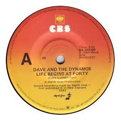 Dave And The Dynamos Life Begins At Forty USED VINYL 7INCH 45 RPM SINGLE
