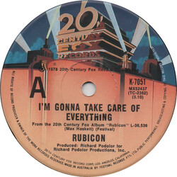 Rubicon (2) I'm Gonna Take Care Of Everything / That's The Way Things Are USED VINYL 7INCH 45 RPM