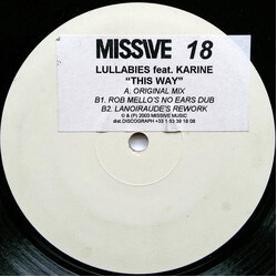 Lullabies This Way USED VINYL 12INCH WHITE LABEL