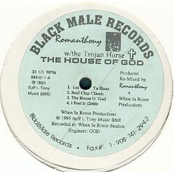 Romanthony / The Trojan Horse The House Of God USED VINYL 12INCH WHITE LABEL 33 S RPM