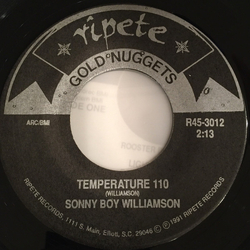 Sonny Boy Williamson (2) Temperature 110 / 99 Vinyl 7" USED