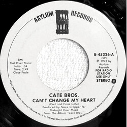 Cate Brothers Can't Change My Heart Vinyl 7" USED