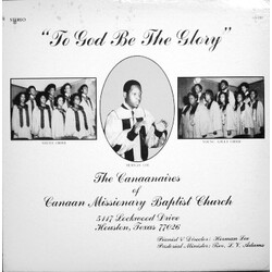 The Canaanaires (2) To God Be The Glory Vinyl LP USED