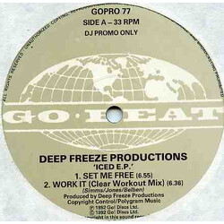 Deep Freeze Productions Iced EP USED VINYL 12INCH 33 S RPM EP PROMO