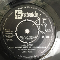James Carr Pouring Water On A Drowning Man / Forgetting You USED VINYL 7INCH