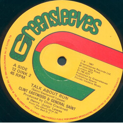 Clint Eastwood And General Saint Talk About Run / Healing In The Balmyard USED VINYL 12INCH 45 RPM
