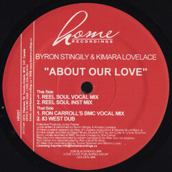 Byron Stingily / Kimara Lovelace About Our Love USED VINYL 12INCH 33 S RPM