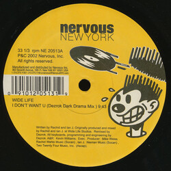 Widelife I Don't Want U VINYL 12" USED