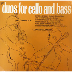 Joel Quarrington / Coenraad Bloemendal Duos For Cello And Bass Vinyl LP USED