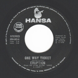 Eruption (4) One Way Ticket USED VINYL 7INCH 45 RPM SINGLE