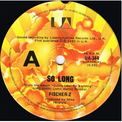 Fischer-Z So Long USED VINYL 7INCH 45 RPM SINGLE