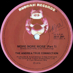 Andrea True Connection More, More, More USED VINYL 7INCH 45 RPM SINGLE