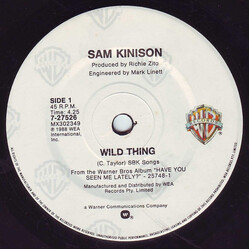 Sam Kinison Wild Thing USED VINYL 7INCH 45 RPM SINGLE