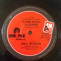 Bill Wyman Come Back Suzanne USED VINYL 7INCH 45 RPM SINGLE STEREO