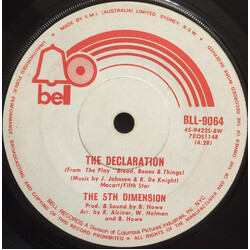 The Fifth Dimension The Declaration / Medley: A Change Is Gonna Come & People Gotta Be Free USED VINYL 7INCH 45 RPM SINGLE