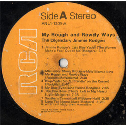 Jimmie Rodgers My Rough And Rowdy Ways--The Legendary Jimmie Rodgers Vinyl LP USED