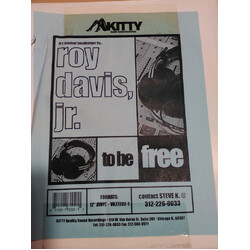 Roy Davis Jr. To Be Free USED VINYL 12INCH PROMO