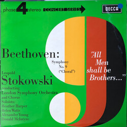 Ludwig van Beethoven / Leopold Stokowski / The London Symphony Orchestra / London Symphony Chorus Symphony No. 9 ("Choral") Vinyl LP USED