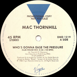 Mac Thornhill / Well Red Who's Gonna Ease The Pressure / M.F.S.B. USED VINYL 12INCH PROMO 45 RPM