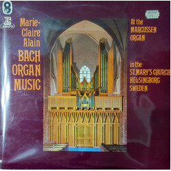 Johann Sebastian Bach / Marie-Claire Alain Bach Organ Works At The Marcussen Organ In The St. Mary's Church Helsinborg Sweden Vinyl LP USED