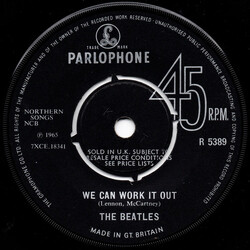 The Beatles We Can Work It Out / Day Tripper USED VINYL 7INCH 45 RPM SINGLE