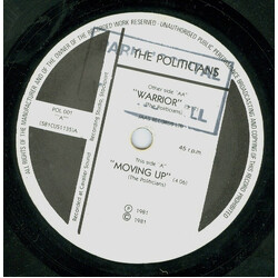 The Politicians (6) Moving Up / Warrior USED VINYL 7INCH SINGLE 45 RPM
