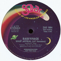 Babyface Whip Appeal USED VINYL 12INCH 33 S RPM PROMO