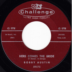 Bobby Austin Here Comes The Bride / Polynesian Baby USED VINYL 7INCH 45 RPM