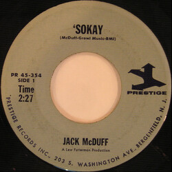 Brother Jack McDuff 'Sokay USED VINYL 7INCH 45 RPM