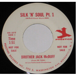 Brother Jack McDuff Silk 'N' Soul USED VINYL 7INCH 45 RPM PROMO