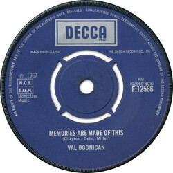 Val Doonican Memories Are Made Of This USED VINYL 7INCH 45 RPM SINGLE