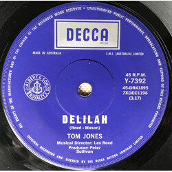 Tom Jones Delilah USED VINYL 7INCH 45 RPM SINGLE