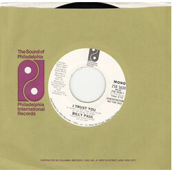 Billy Paul I Trust You USED VINYL 7INCH 45 RPM PROMO STEREO MONO
