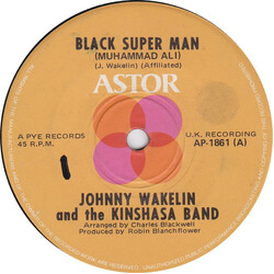 Johnny Wakelin & The Kinshasa Band Black Super Man (Muhammad Ali) USED VINYL 7INCH 45 RPM SINGLE