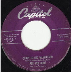 Pee Wee Hunt And His Orchestra Coney Island Washboard / Mama's Gone, Good Bye USED VINYL 7INCH 45 RPM SINGLE