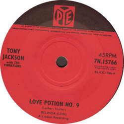 Tony Jackson & The Vibrations Love Potion No. 9 USED VINYL 7INCH 45 RPM SINGLE