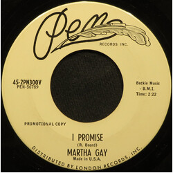 Martha Gay I Promise USED VINYL 7INCH 45 RPM PROMO
