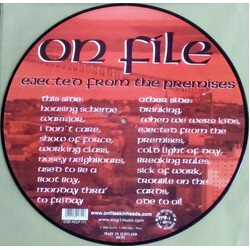 On File Ejected From The Premises Vinyl LP USED