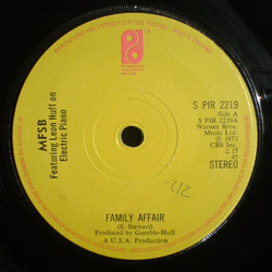 MFSB Family Affair Vinyl 7" USED