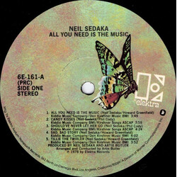 Neil Sedaka All You Need Is The Music Vinyl LP USED
