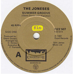The Joneses Summer Groove USED VINYL 7"