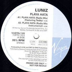 Luniz Playa Hata USED VINYL 12INCH 33 S RPM PROMO