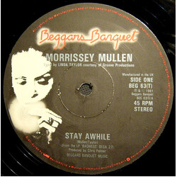 Morrissey Mullen Stay Awhile / Mercy Mercy '81 VINYL 12" USED