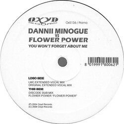 Dannii Minogue / Flower Power You Won't Forget About Me USED VINYL 12INCH PROMO