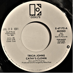 Tricia Johns Cathy's Clown USED VINYL 7INCH 45 RPM PROMO STEREO MONO