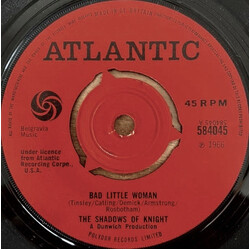 The Shadows Of Knight Bad Little Woman USED VINYL 7INCH 45 RPM SINGLE