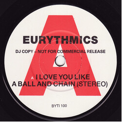 Eurythmics I Love You Like A Ball And Chain USED VINYL 7INCH SINGLE 45 RPM PROMO